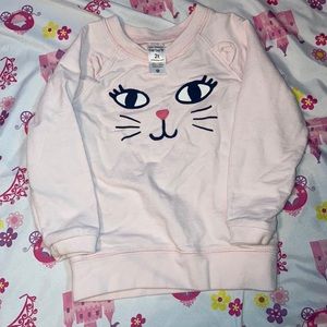 Cute pink kitty sweater